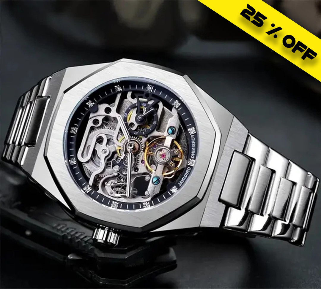 Orologio Automatico per Uomo e Donna con Cassa Trasparente Orologio Meccanico