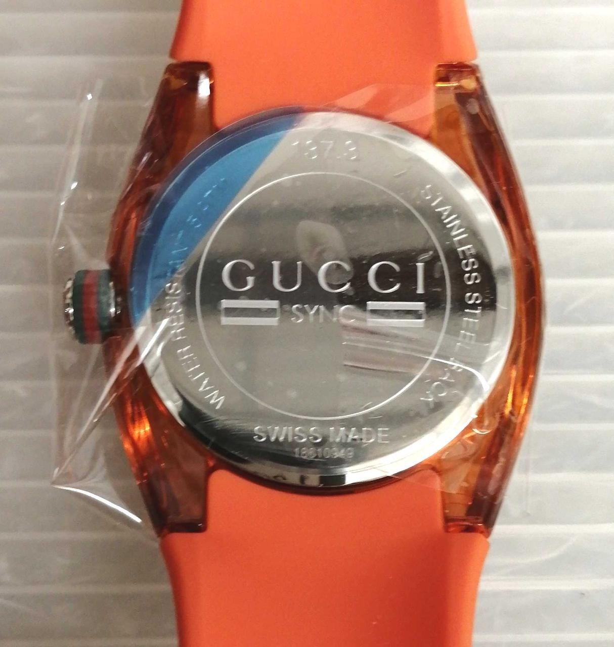 [A4N] Gucci Sync YA137311 Quartz Analog Rubber Band Unisex Watch [c2w]