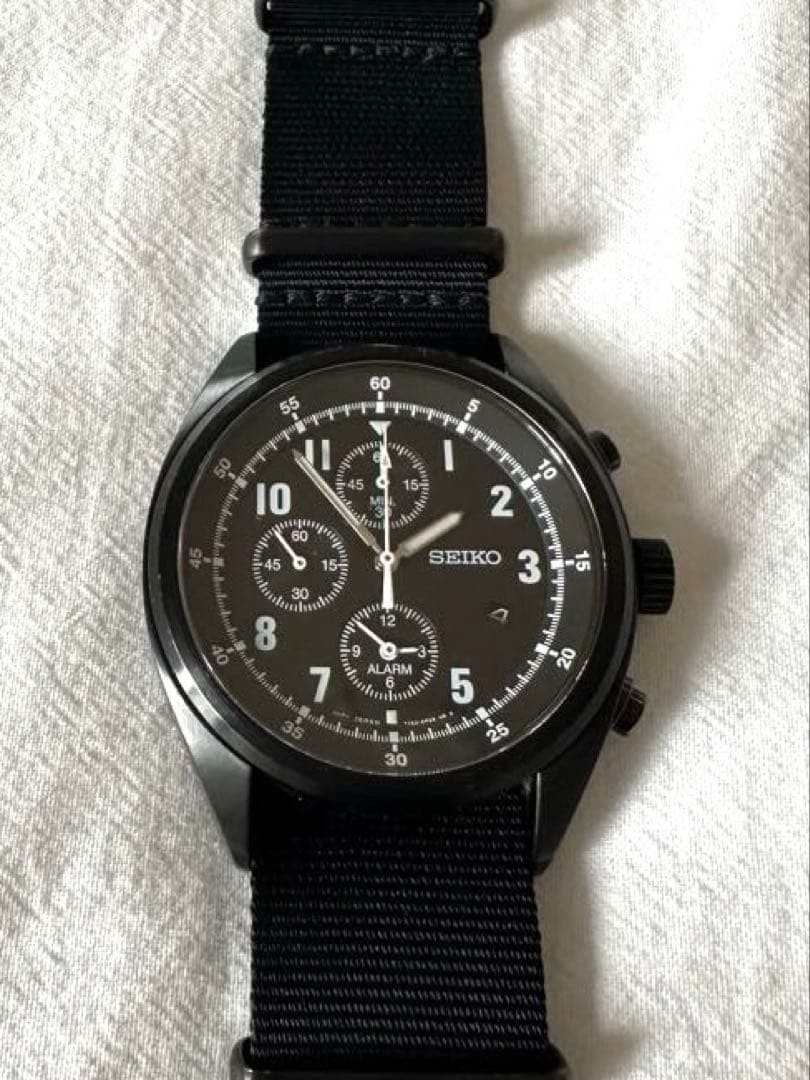 Nonnative Seiko Chronograph Quartz Watch Not Working 23cm 9.06in Rare Japan