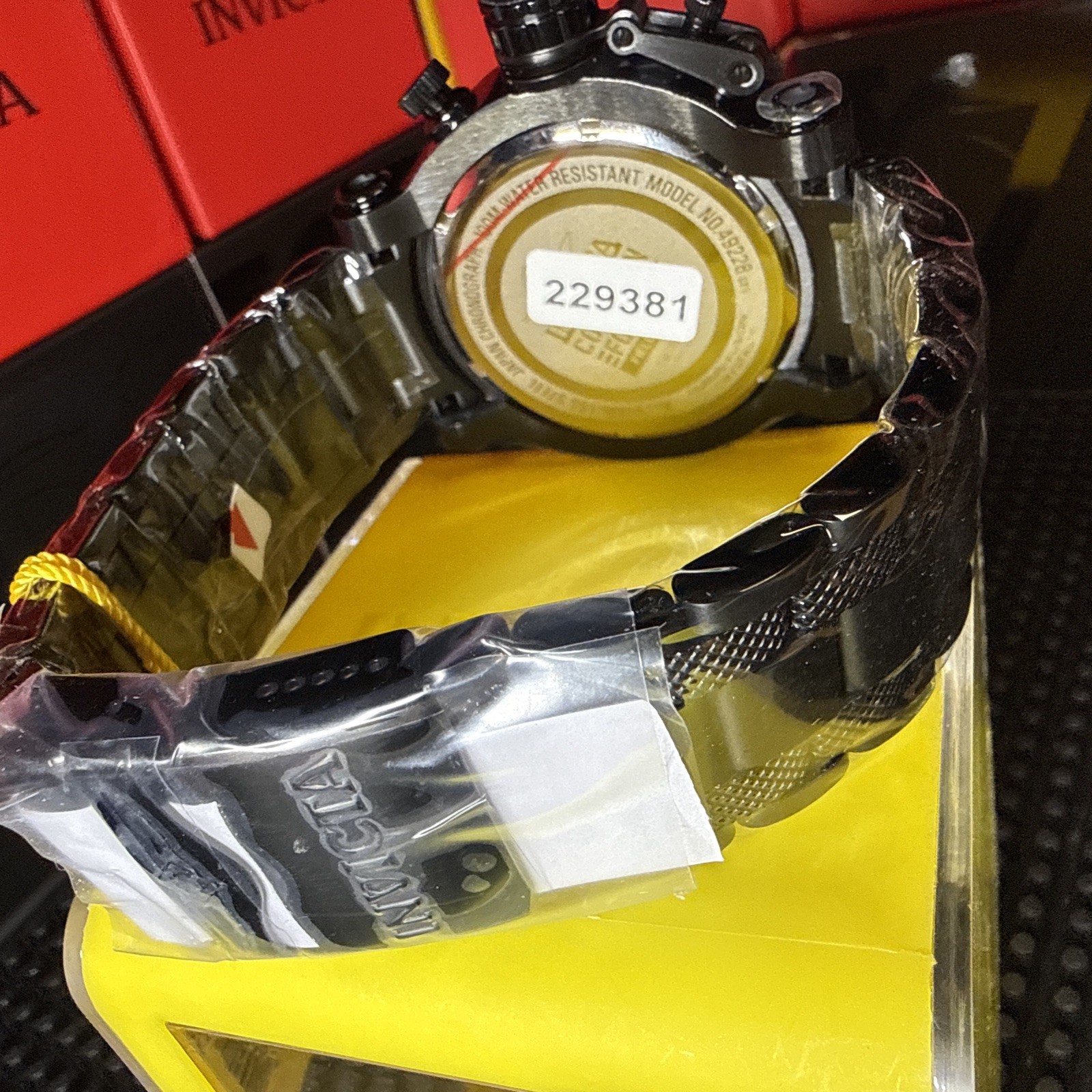 Invicta Coalition Forces Night Hawk Men’s 52mm Chrono Watch Pink & Black (49228)