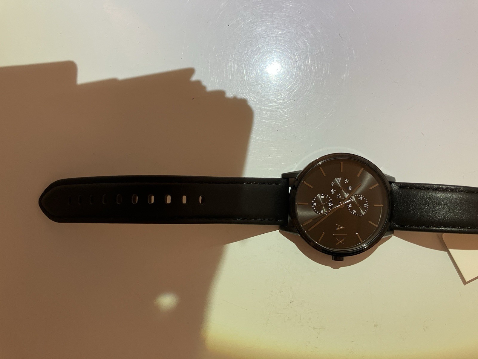 Armani Exchange Cayde,Black Dial, Multifunction Watch,Miyota 6P27, Date/Day, NIB