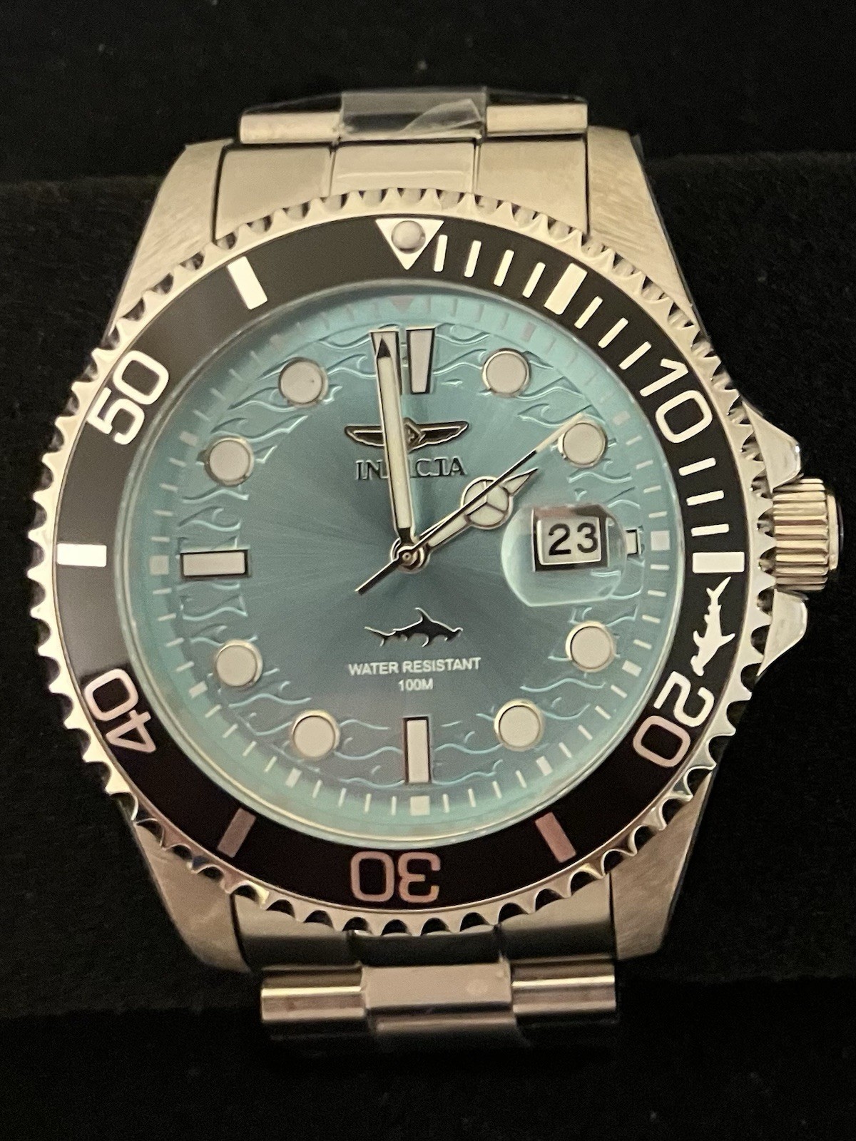Invicta Pro Diver Waves, Hammerhead Men’s Watch,43mm Teal ,Seiko PC32 Movement !