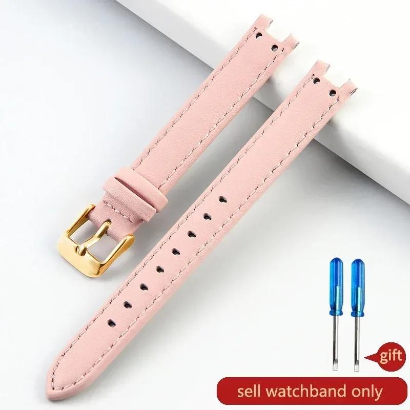 for Anne Klein Quality Genuine Leather Watch Band Straps Women Ak2618 2157 2156