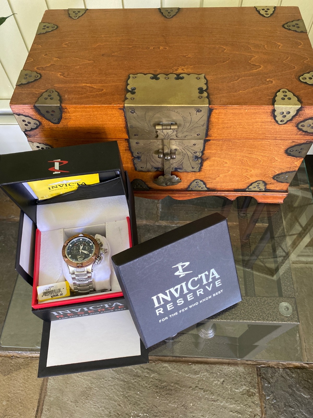 New Invicta Mens Subaqua Noma V Swiss Made Chronograph Gray Dial SS Watch