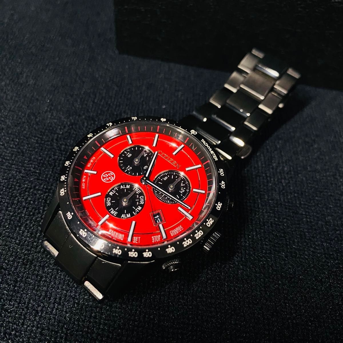CITIZEN x TOYOTA 86 Limited 860 Red Watch Collaboration Model Rare Japan Working