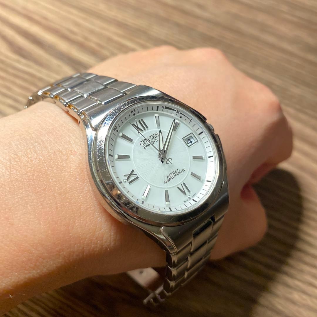 CITIZEN ATTESA Eco-Drive Radio-Controlled Watch (Citizen Solar Powered) 【USED】