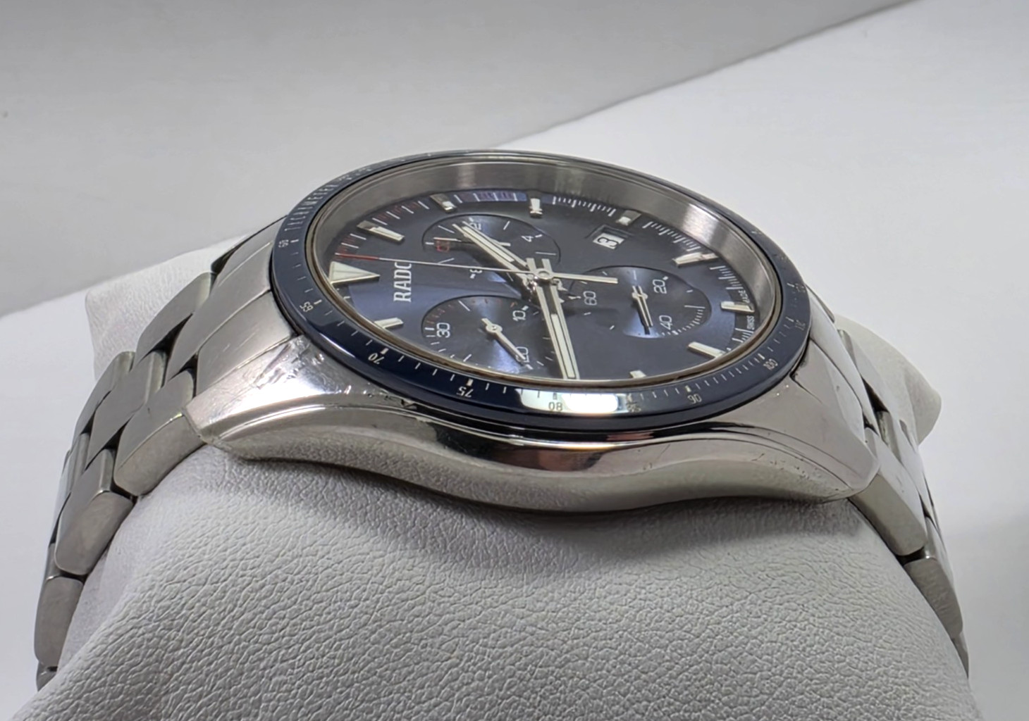 Rado Hyperchrome Quartz Chronograph Blue Dial Stainless Men’s Watch R32259203