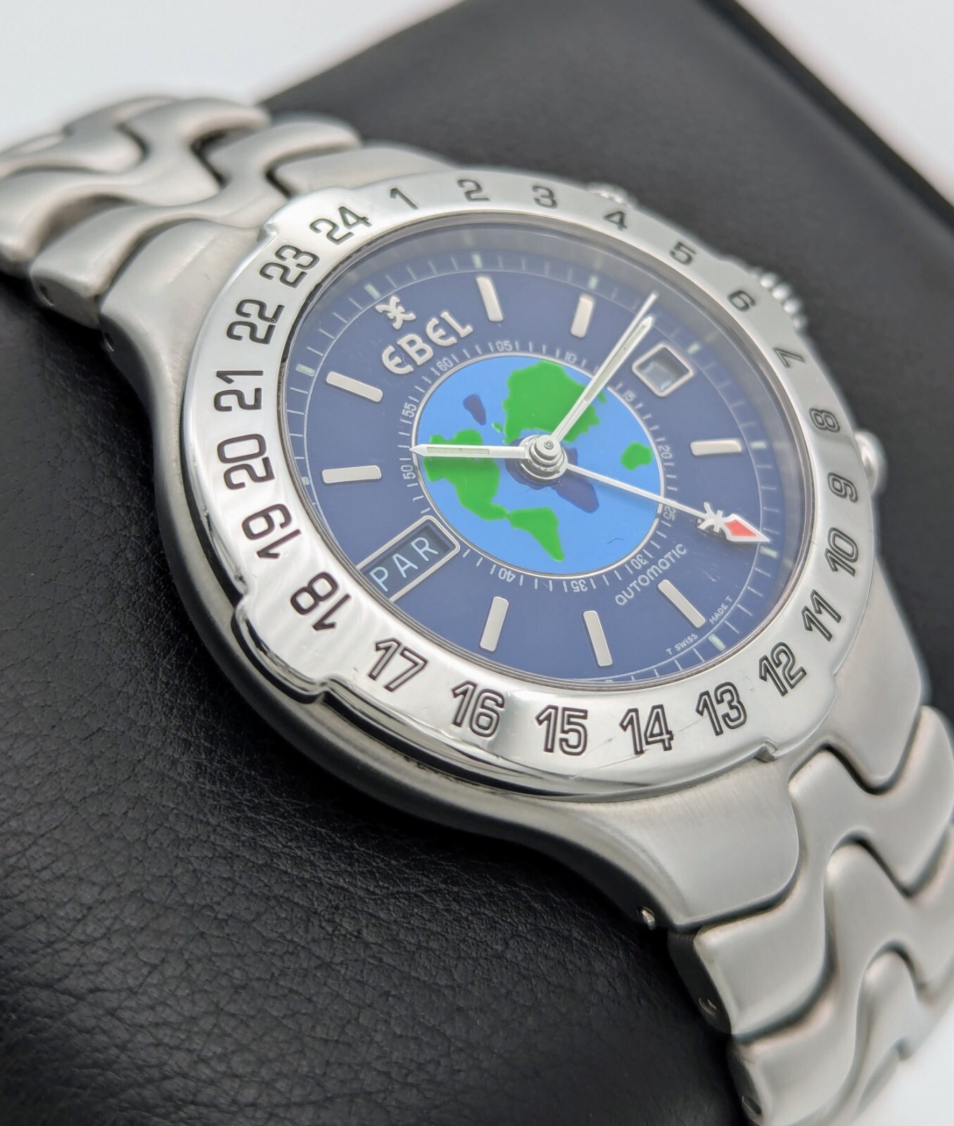 Ebel Sportwave Meridian Automatic World Timer Stainless Steel Ø1 9/16in Uhr 32