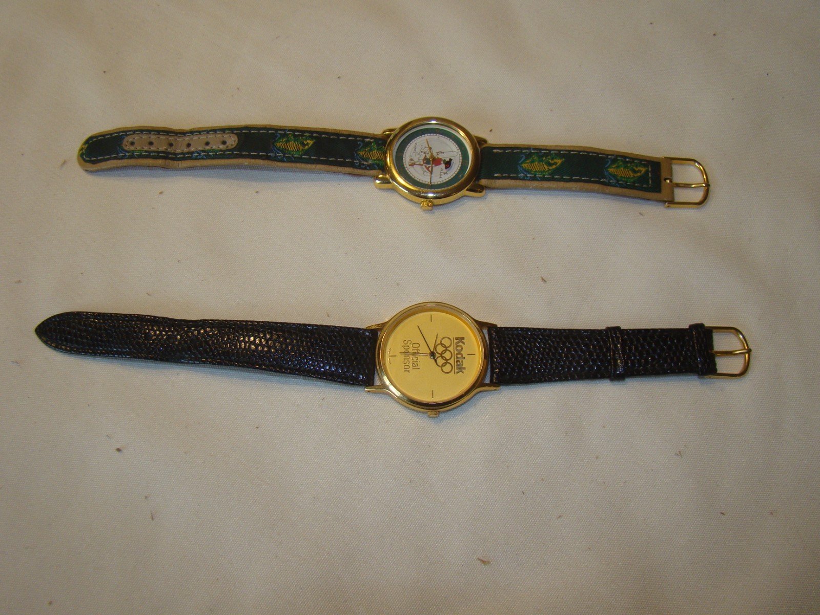 Vintage Jalga Fishing Fisherman Quartz Watch & Kodak Olympic Watch