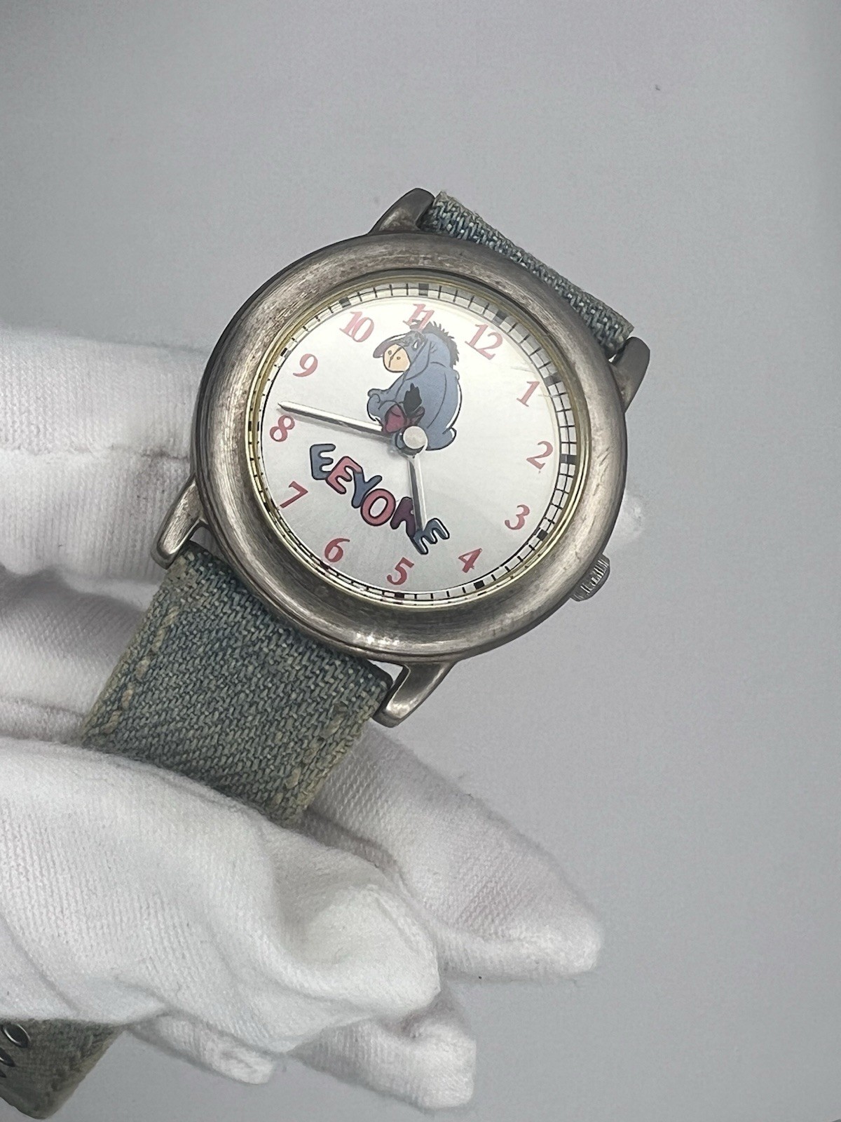 Vintage Disney Eeyore Animated Tail Watch Bradley Time SII Japan Movt Works