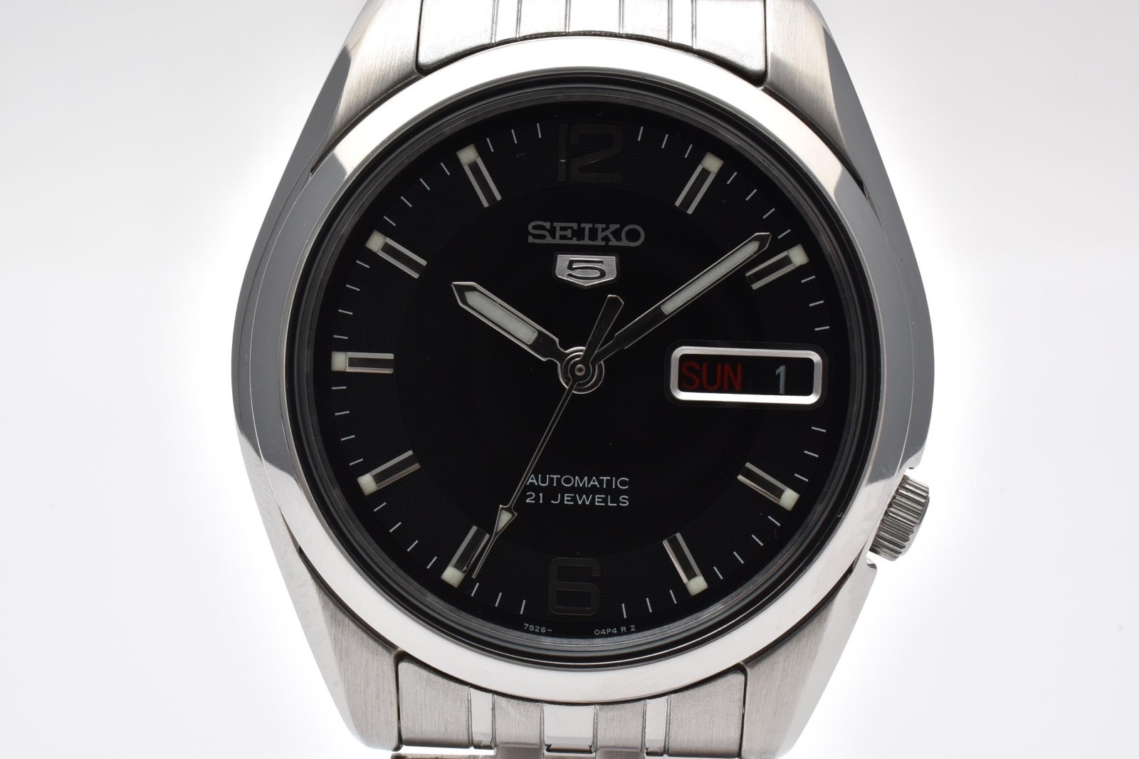 [NEAR MINT] SEIKO 5 7S26-01V0 Black Dial Automatic Men’s Watch From JAPAN