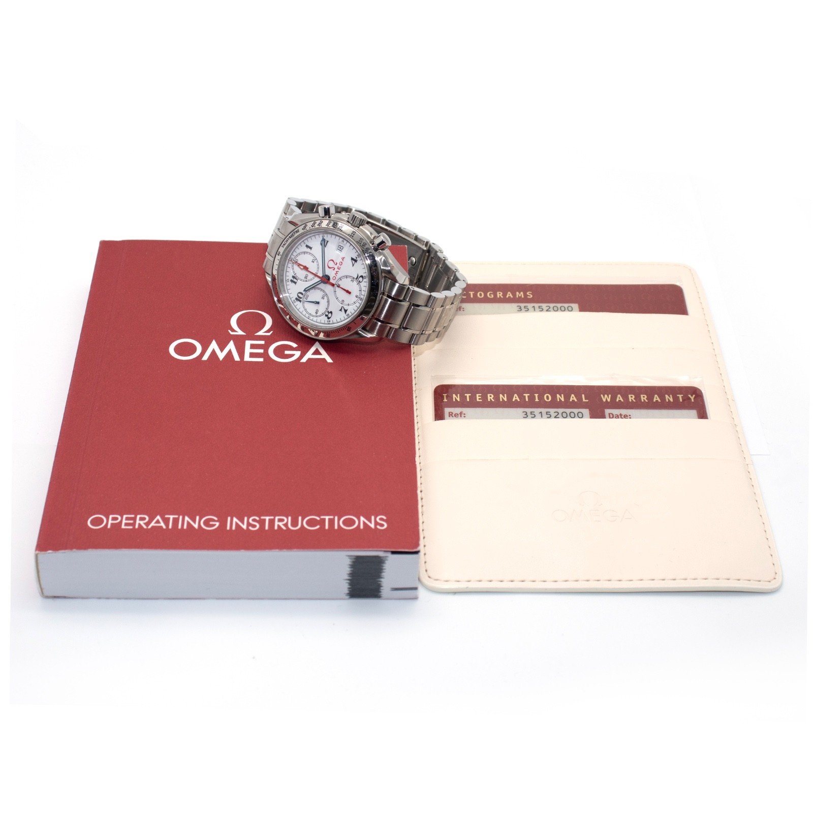 Omega Watch Speedmaster Olympic Chronograph Steel 3515.20.00 39mm 1998 Paper