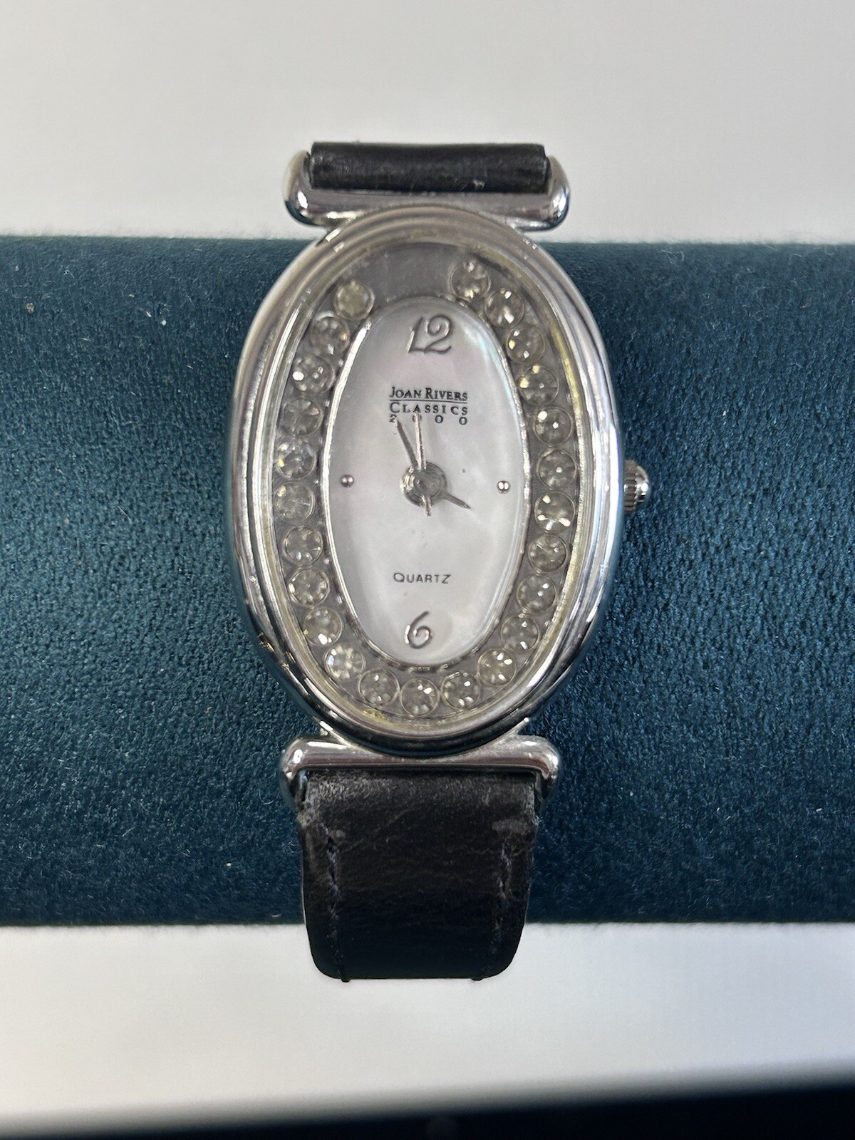 Women’s Fashion Watches Joan Rivers Classic 2000 7in -8.5 In Black Leather