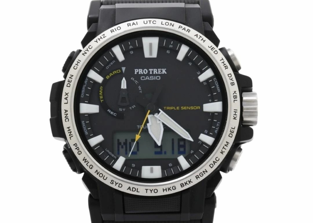 CASIO PRO TREK Climber Line PRW 61 1AJF Black Resin (Biomass Plastic) Stainless