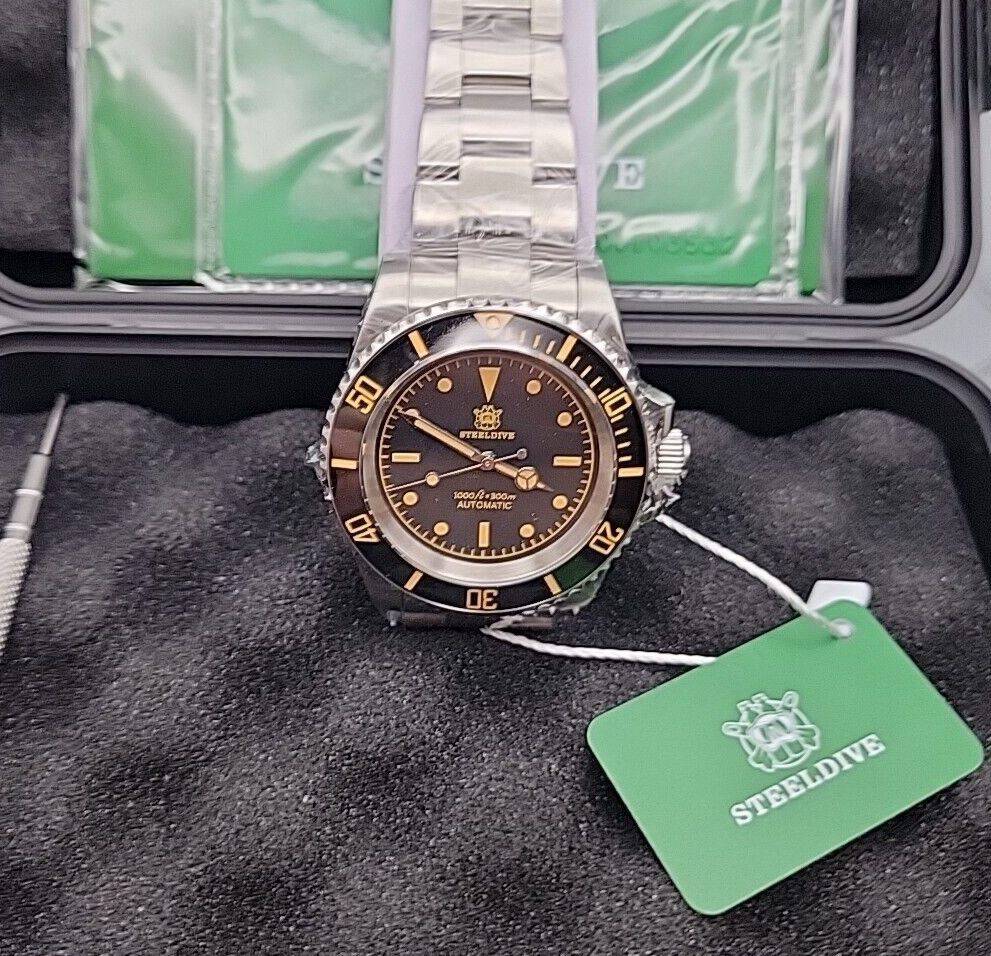 STEELDIVE SD1954V Sub NH35A Diver 300M Automatic Watch 40.5mm 316L C3