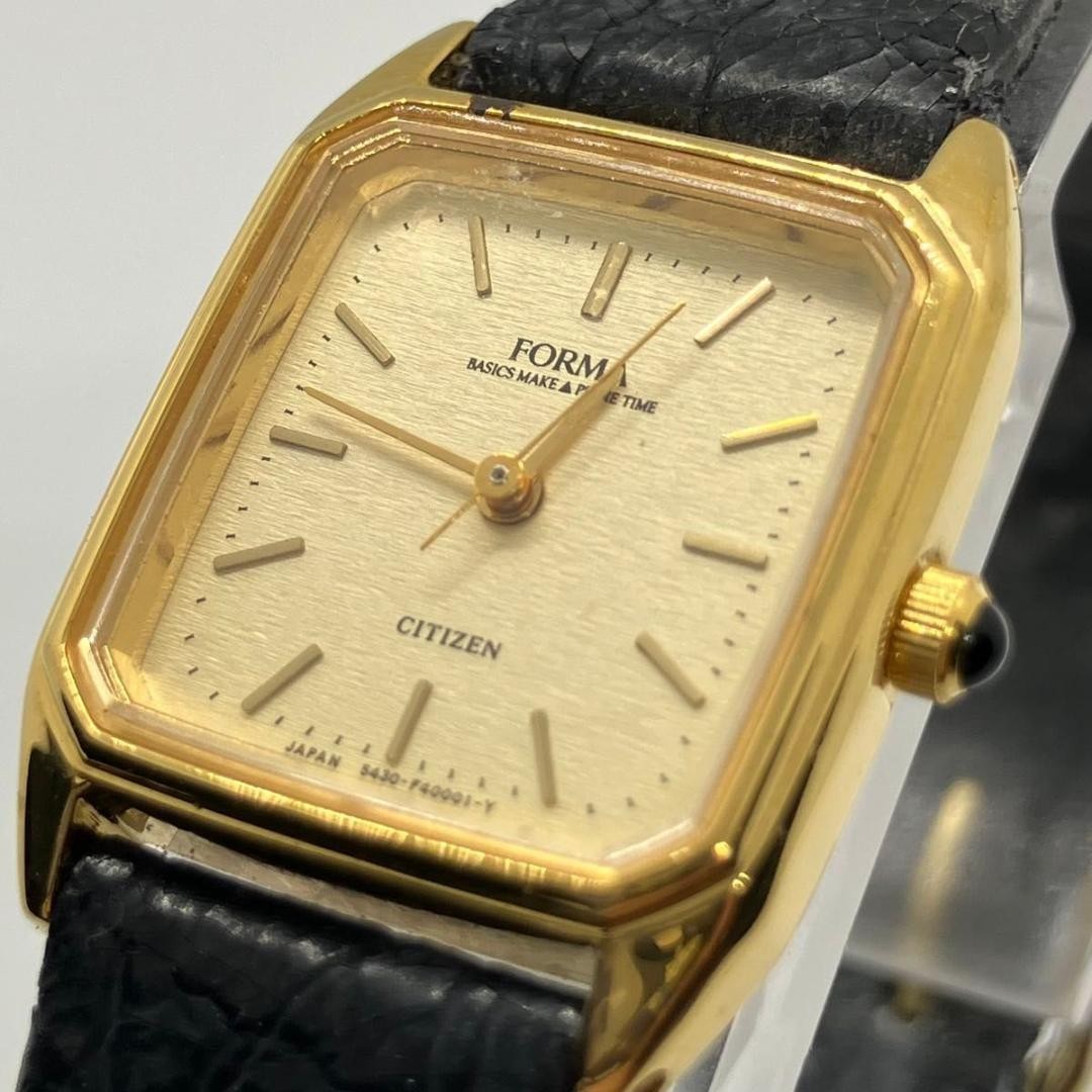 Excellent condition, fully functional FORMA women’s watch, gold, square, qua