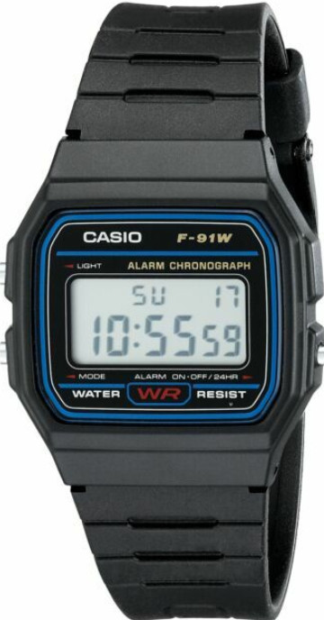 Casio F91W Classic Resin Strap Digital Waterproof Sport Watch – Black