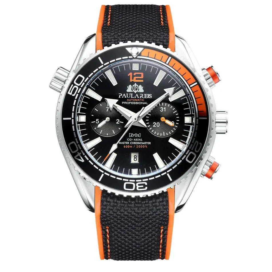 PAULAREIS Casual Alloy Men’s Watches Luminous Automatic Mechanical 2024