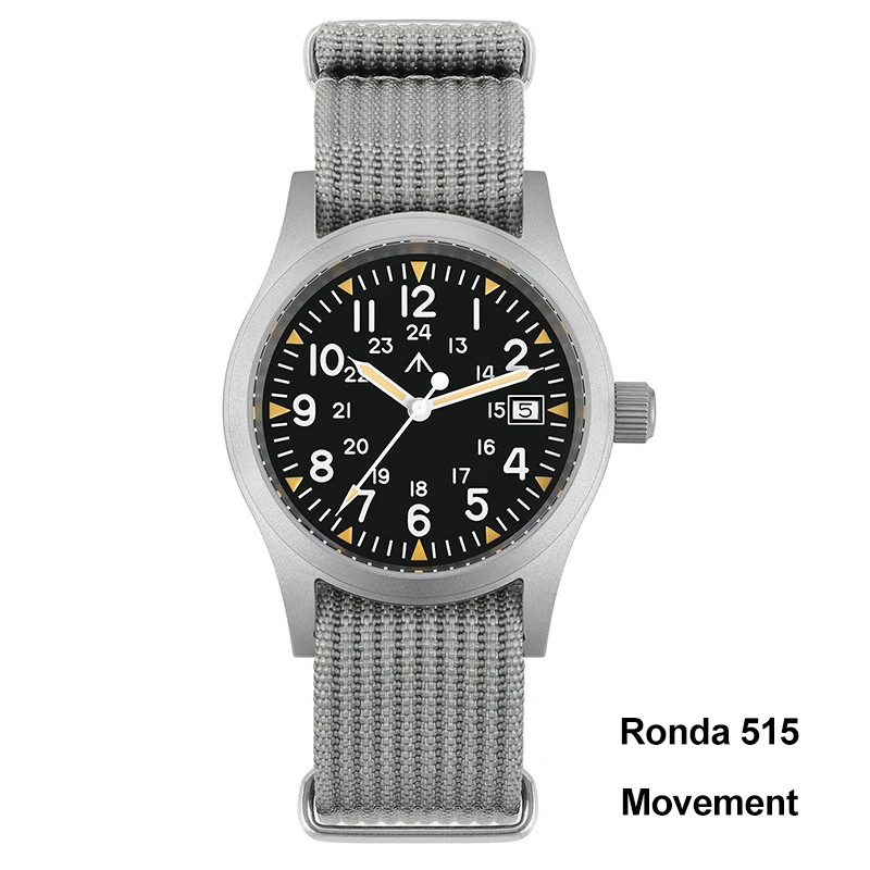 Militado ML05 38mm Quartz Watch Sapphire Crystal Luminous 100M Waterproof