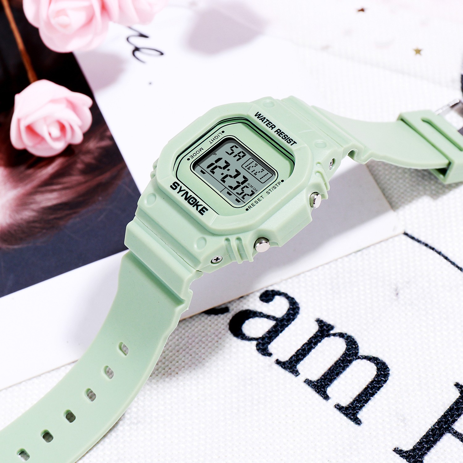 US Digital LED Electronic Wrist Watch Student Sports Waterproof Cute Watch Gift