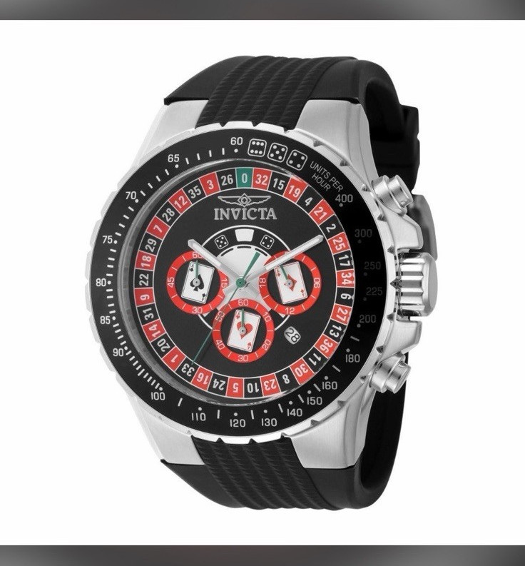 Invicta Aviator Men’s Quartz Chronograph Date Roulette Dial 48mm Box Papers