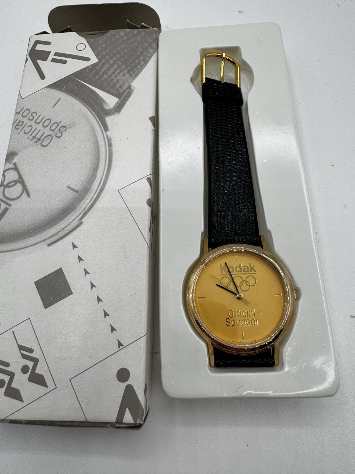 Vintage Kodak Official Sponsor Commemorative Olympic Watch New Old Stock