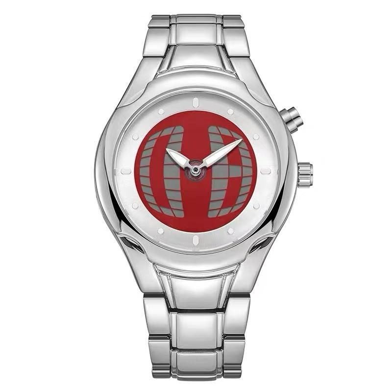 Dual-Display Digital Resin Strap Sporty Men’s Wristwatch
