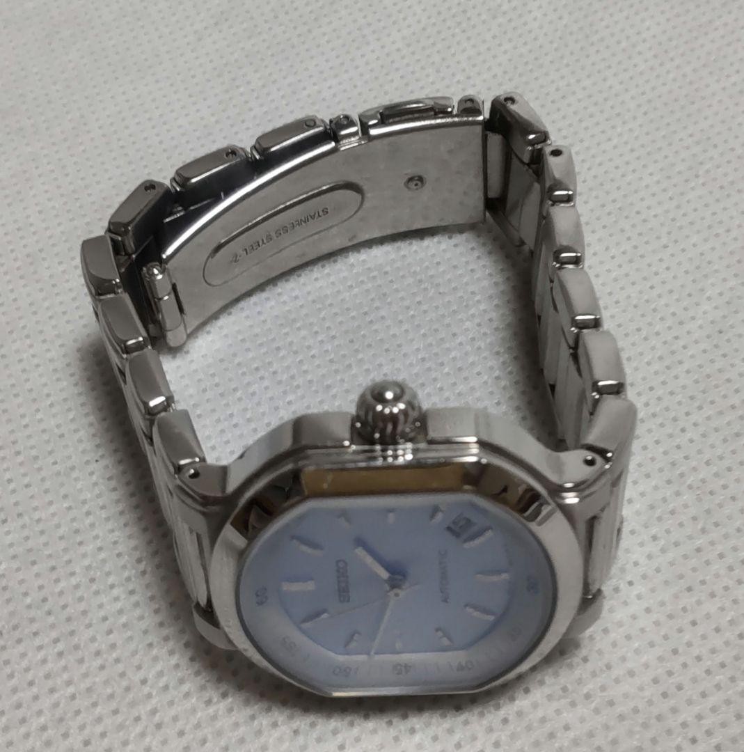 Seiko Automatic Ladies Watch light blue dial wrist 15.0cm/5.9in