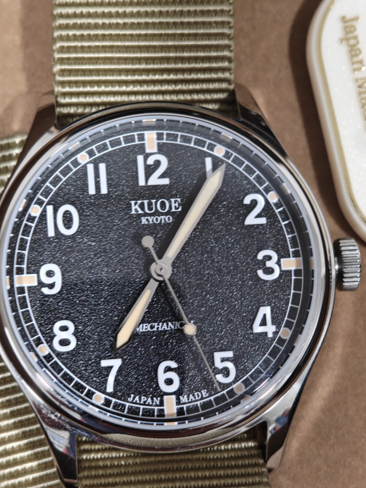 KUOE KYOTO OLD SMITH TiCTAC Special Order Limited Automatic Watch Black 38mm