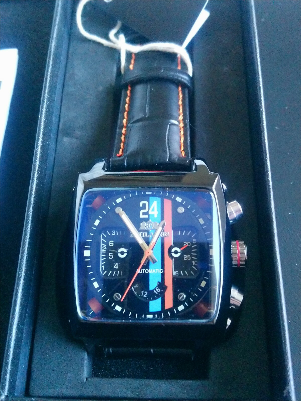 Mens Motorsport Le Mans race Steve McQueen Style Watch With tag lovely gift