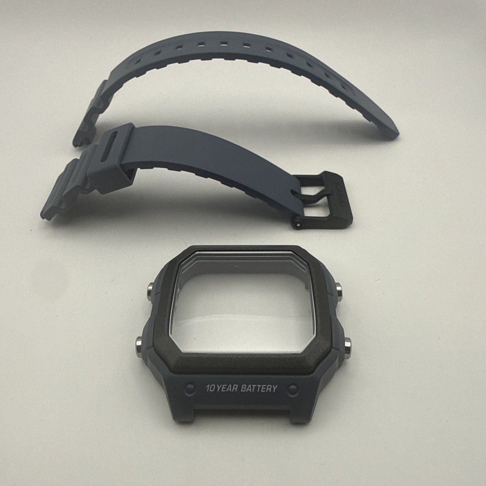 Casio WS1600 Case and Strap Gray With Black Bezel Original Parts