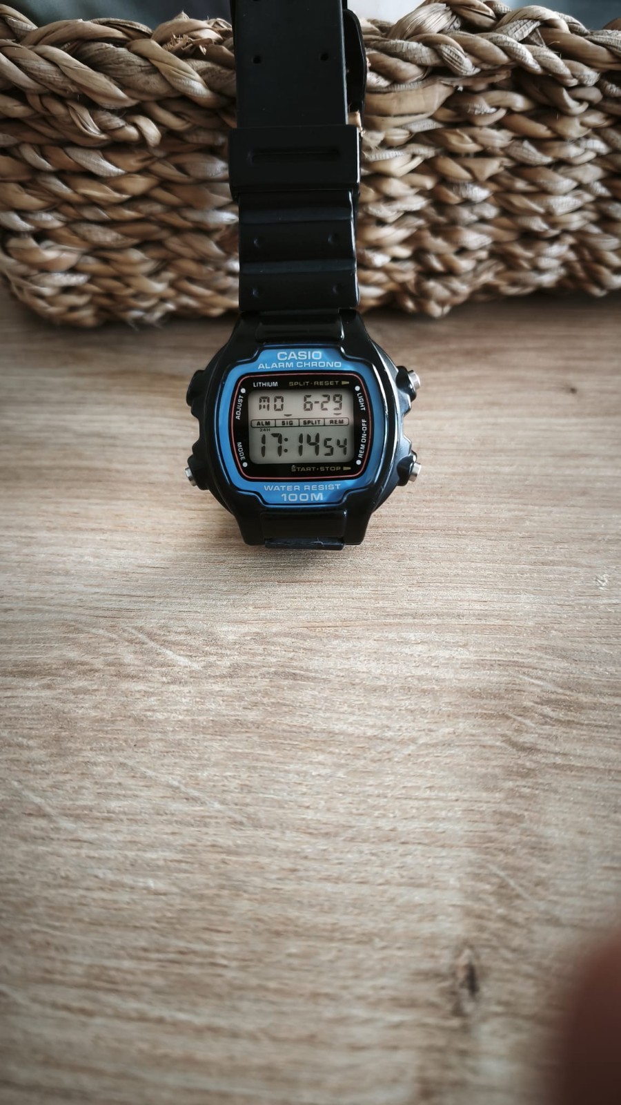 Casio Lithium Alarm Chrono Module1000 W-726 Digital Vintage Watch