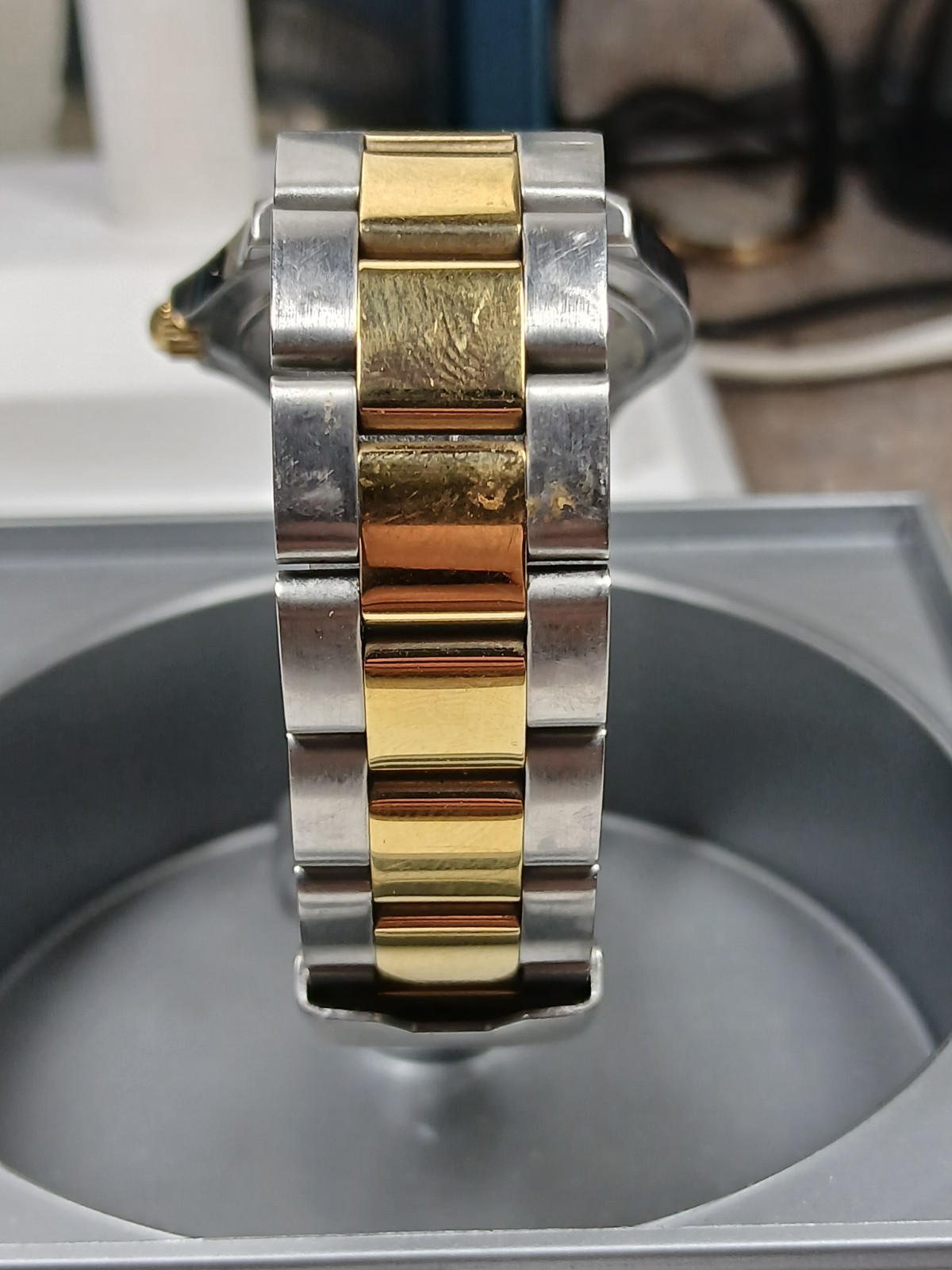 ESQ By Movado E5101 Two Tone Stainless Steel Swiss Mens Quartz Watch with Box