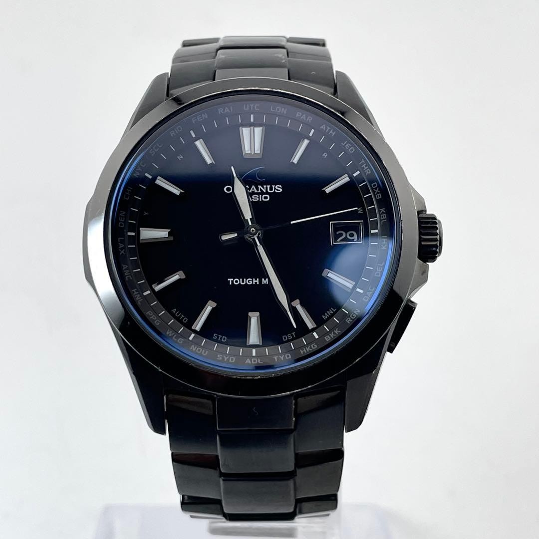 Casio Oceanus Watch Wristwatch OCW-S100B-1AJF Black Titanium Solar Drive Men