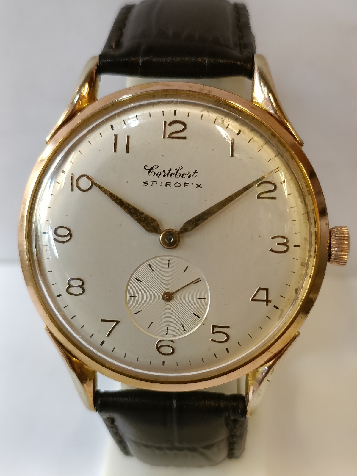 CORTEBERT SPIROFIX JUMBO SUB-SECOND WINDING SWISS MEN’S WORKING CONDITION