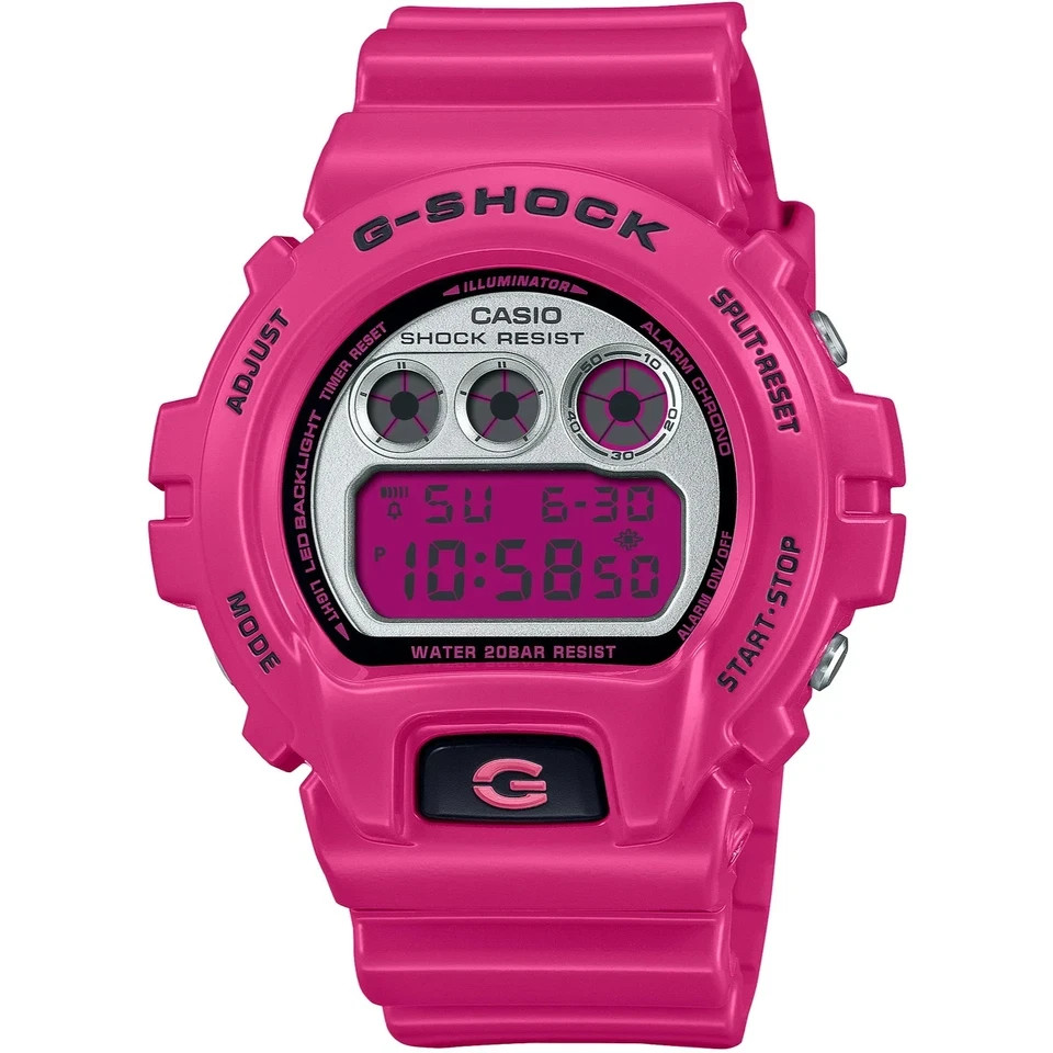 Casio G-SHOCK DW-6900RCS-4JF CRAZY COLORS 2024 Digital Pink 50mm Watch