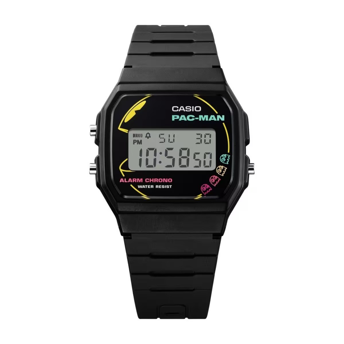 Brand New Casio PAC-MAN Collaboration F-91WPC-1AJR Men’s Black Watch From Japan