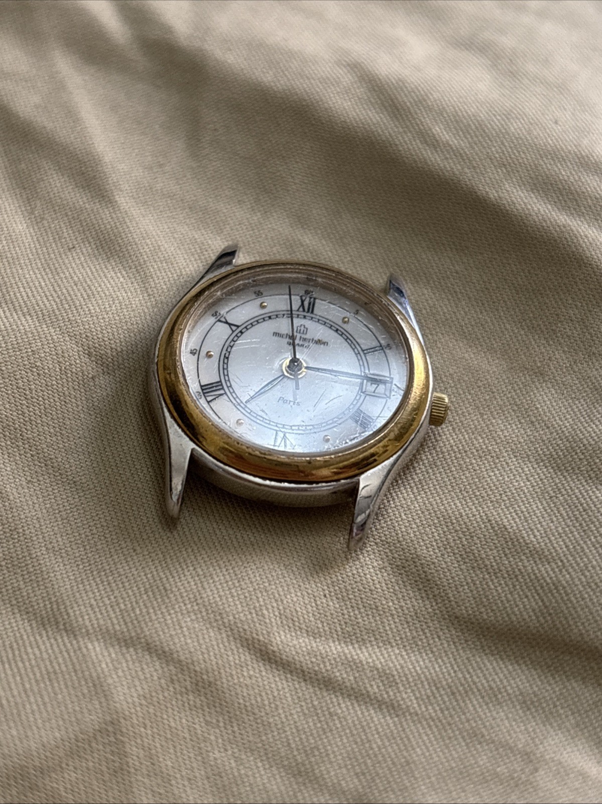 UNTESTED Michel Herblin Vintage Collectors Women’s Wrist Watch No Band As-Is