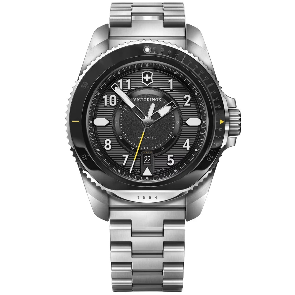 Victorinox Journey Men’s Automatic Watch 241981 43mm 1884 Black Dial Steel 200M