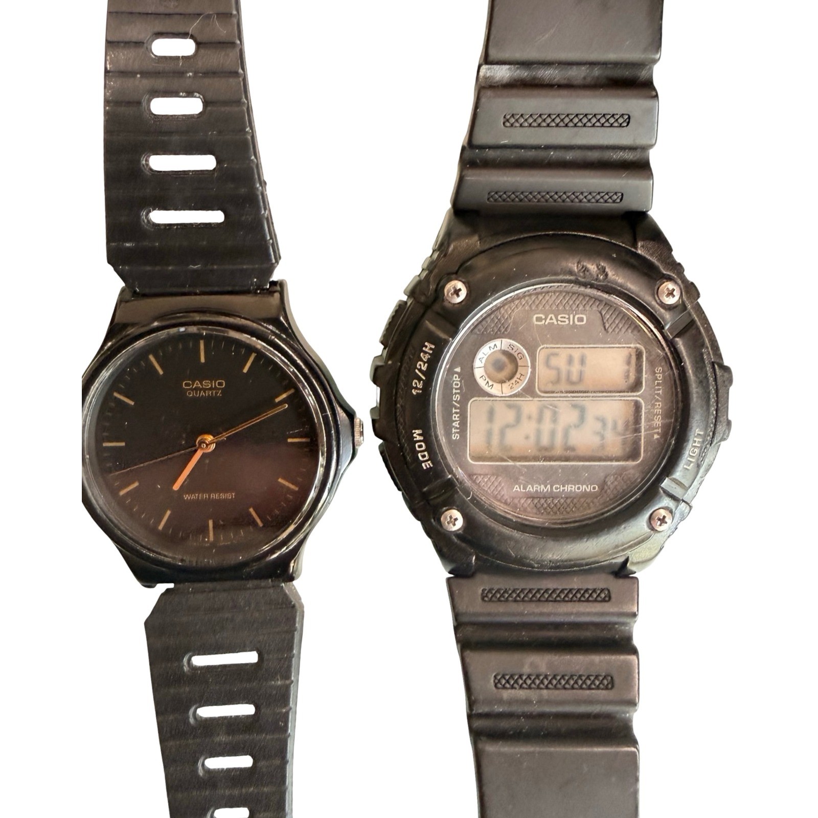 8 Working Watch Lot Casio Armitron Digital Sport Casual Wristwatches