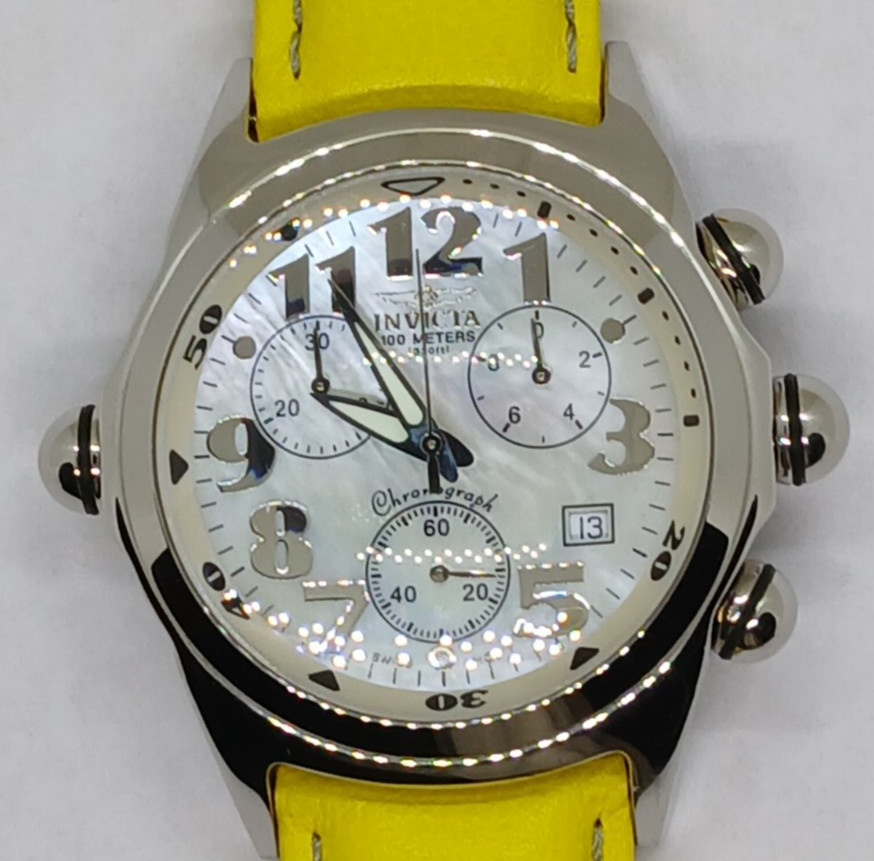 Vntg, Invicta, Lupah, 2616, White MOP Dial, ETA-V8-G10.711, 45 mm, Read Below!