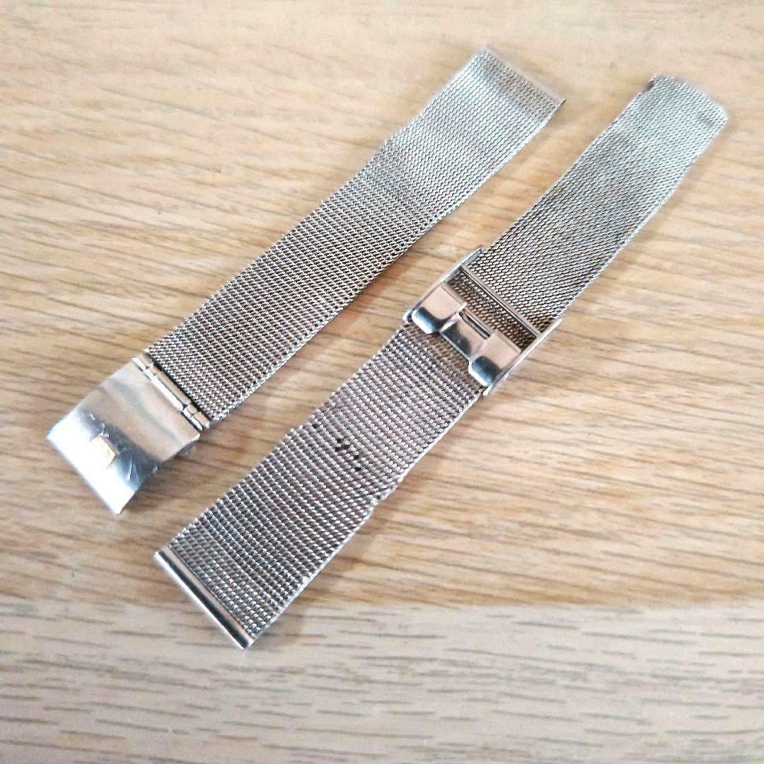 OMEGA Mesh Metal Strap Stainless Steel Silver 18mm Auth Japan