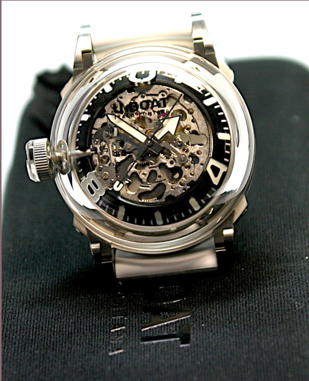 U-Boat U-65 Automatic 44mm 5atm Ref.: 3346 black white band unworn
