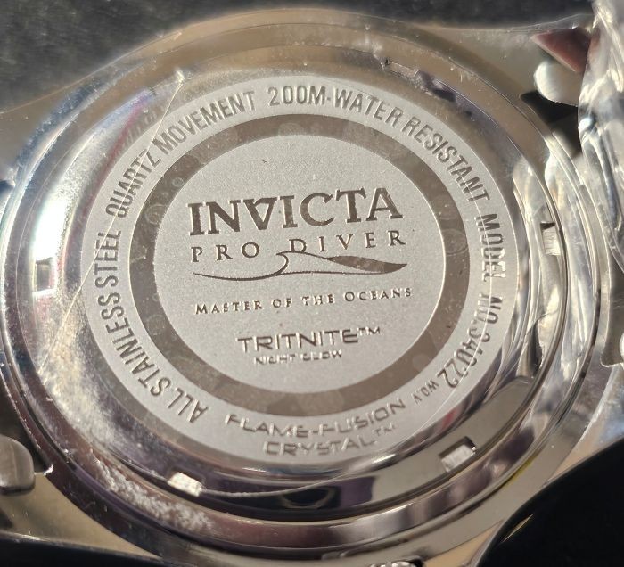 Invicta Pro Diver Black Dial Silver Tone Men’s Watch (34022)