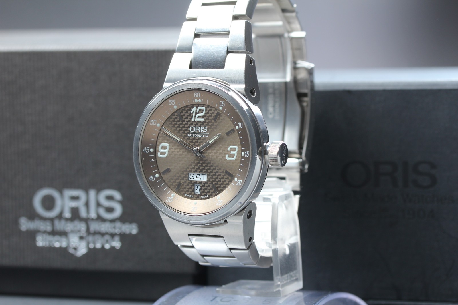 AS-IS [Exc+5] ORIS 7560 Automatic Williams F1 brown Dial Day Date Men’s watch
