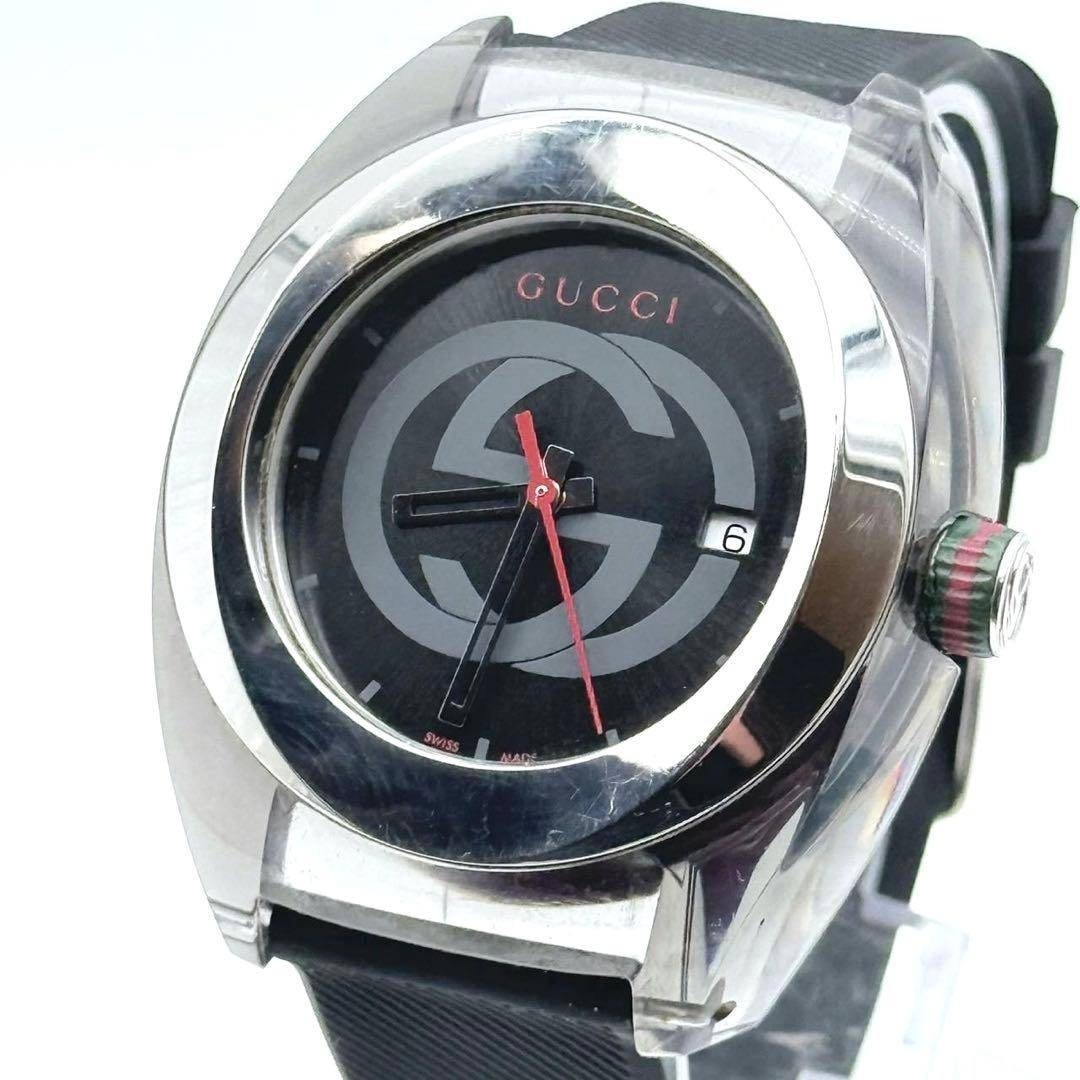 Gucci 137.1 Sink Watch Sherry Line Black Dial Men’s Watches New belt Used Item