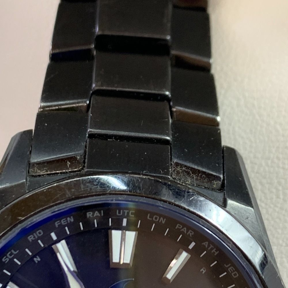04w5276▽※CASIO OCEANUS OCW-S100B-1AJF Solar Radio Watch Titanium Band Smart