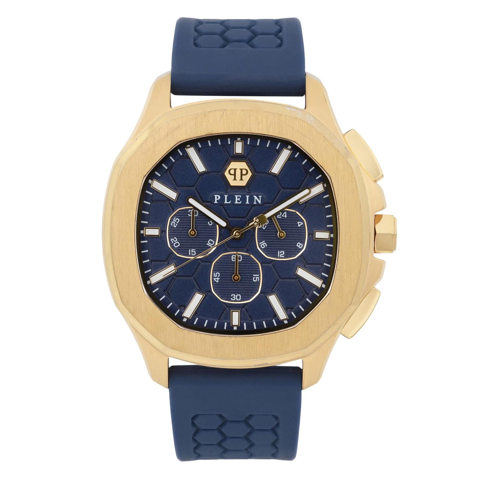 Philipp Plein Spectre Chrono Gold 44MM Watch PWSAA0323, NEW ,NO BOX OR PAPERS