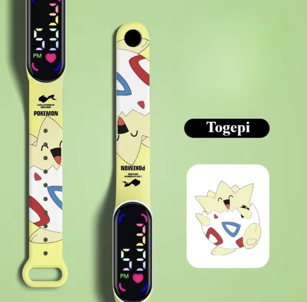 LED Digital Waterproof Pokémon Togepi Watch | Perfect Gift for Pokemon fans! 🌟