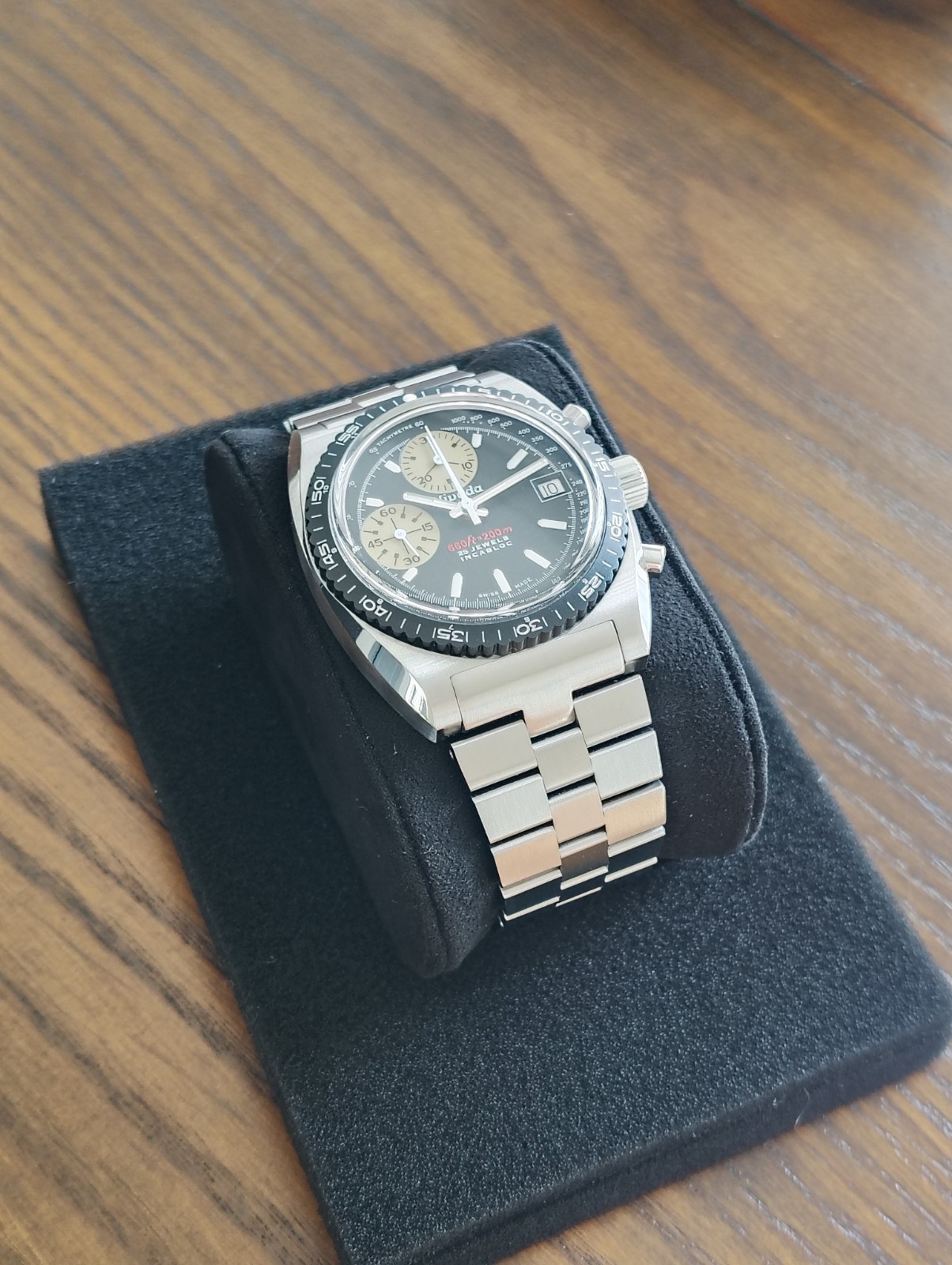 Nivada Grenchen Automatic Chronosport Full Set 38mm Autochron White 77002A45